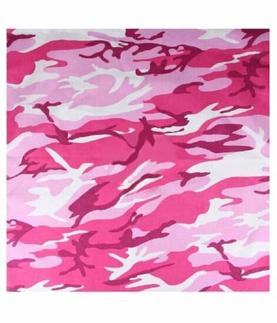 Haarsoires Haarband Bandana Zakdoek 55cm – Camouflage Print – Roze - Multifunctioneel Accessoire voor Haar, Festivals en Mode - One Size & Unisex