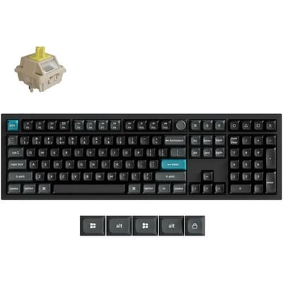 Keychron Q6 Ultra - Mechanisch Toetsenbord - Draadloos - US Qwerty - 100% - Banana Switch - Zwart