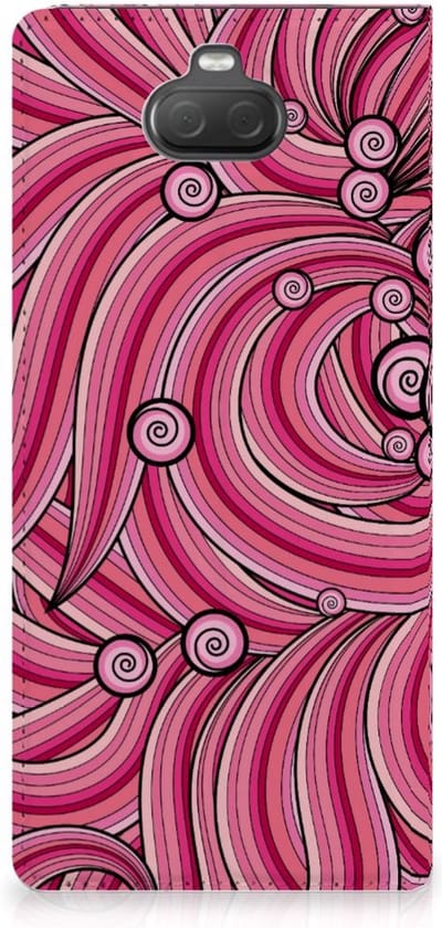 Sony Xperia 10 Plus Bookcase Swirl Pink