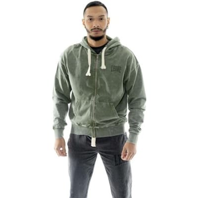 Capuchon sweaters Leone 1947 Man Hoody Full Zip Old Wash