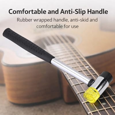 Dailygoods- Klauwhamer Dubbele Kop - Rubber Hamer - Antislip - Lichtgewicht - Draagbaar - Hoogwaardig Materiaal - Gitaarhamer