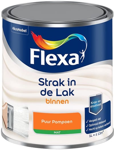 Flexa - Strak In De Lak Binnenlak Mat - Puur Pompoen - Mengverf - 1 L