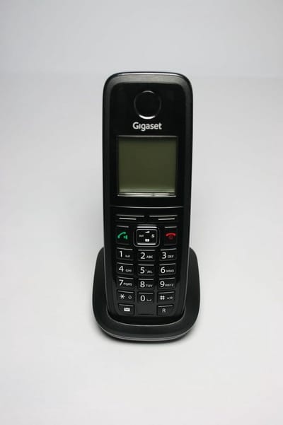Extra Draadloze Telefoon Hoorn Zwart - Uitbreiding voor DECT Telefoonsysteem