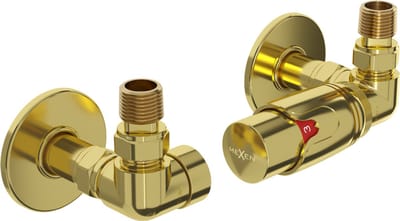 Mexen G00 axiale thermostaatset met R-bekleding, goud - W903-900-904-50