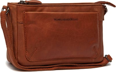 The Chesterfield Brand Southampton Waxed Pull Up Schoudertas - Cognac