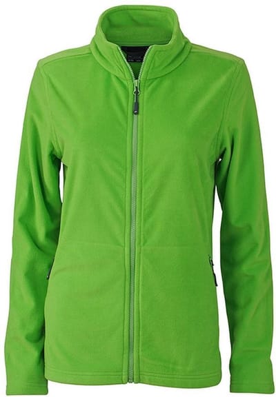 James and Nicholson Dames/dames Basic Fleece Jacket (Voorjaarsgroen)