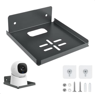 Camerahouder - Camera Bevestiging - Beveiliging Thuis - Dubbele Montagemogelijkheden - 10 x 1 x 1 cm - Zwart