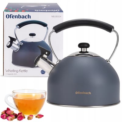 Ofenbach RVS Waterkoker met Fluitje - 2.2L - Geschikt voor Gas & Inductie