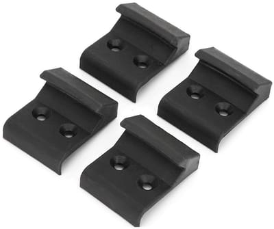 Dailygoods - Broco afdekkingen - Slangklemmen - Set van 4 - Bescherming - Zwart - Universeel - Voor auto - Rond model