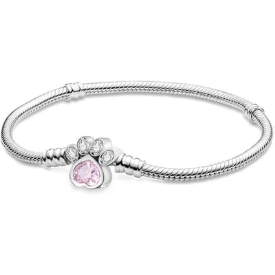 Koper Gepersonaliseerd Eenvoudig Liefdeshart Klauw Armband Doe-het-zelf Kralen Maken Compatibel Met Originele Pan Armbanden Fijne Sieraden Cadeauartikel 16cm