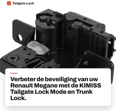 Dailygoods- Kofferslot - Geschikt voor Megane 8200076240 - Vervangingsslot - Schokbestendig - Lichtgewicht - Eenvoudig te installeren - Telefoonhoes