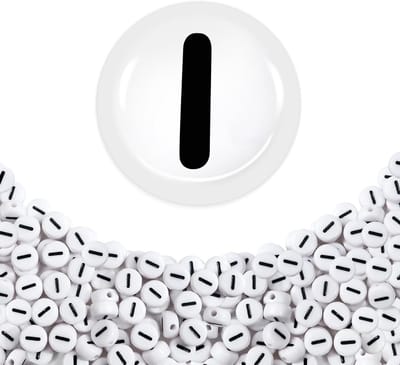 500 Stuks 4x7mm Witte Letterkralen - Ronde Acryl Spacer Kralen voor Sieraden Maken, DIY Projecten en Creatieve Ambachten