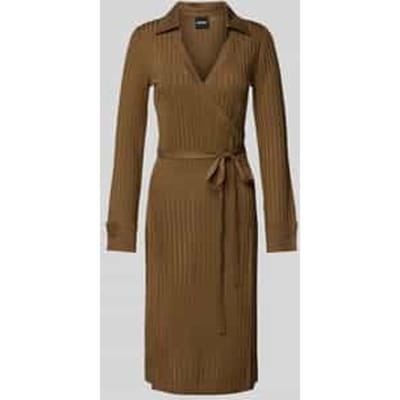 Midi-jurk in wikkellook, model 'Ellarie'