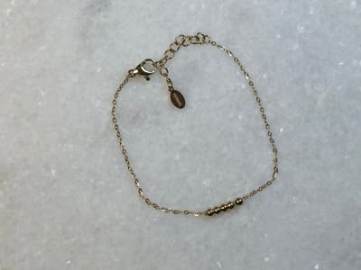 Armband bolletjes goud