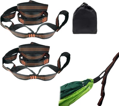 Hangmat Bevestiging - Ophangriemen Touw - Outdoor Ontspanning - Verstelbaar Ring Systeem - 2 Meter Lengte