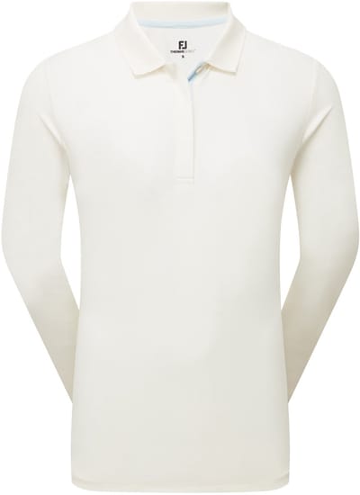 Footjoy ThermoSeries Langemouw Golfpolo Off White