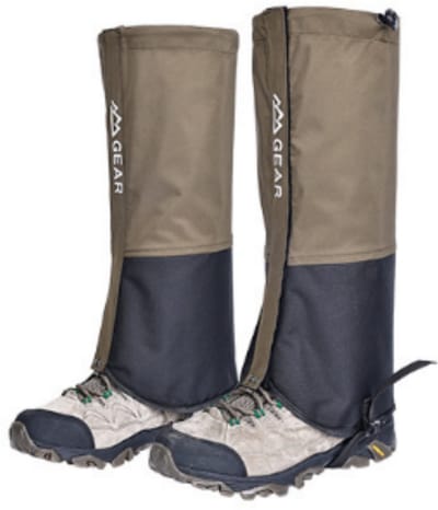 beenkappen - Geschikt - beenbescherming - Beschermt tegen sneeuw, zand en modder - Unisex - geschikt voor bergbeklimmen, skiën en trekking - militair groen