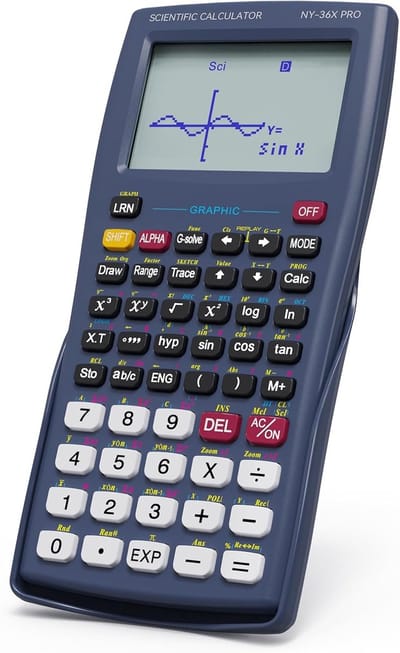 Grafische wetenschappelijke rekenmachine met grafische functies voor middelbare scholieren