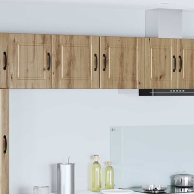 vidaXL - Wandkast - PORTO - Artisan - Eiken - 40 - x - 31 - x - 40 - cm - Bewerkt - hout