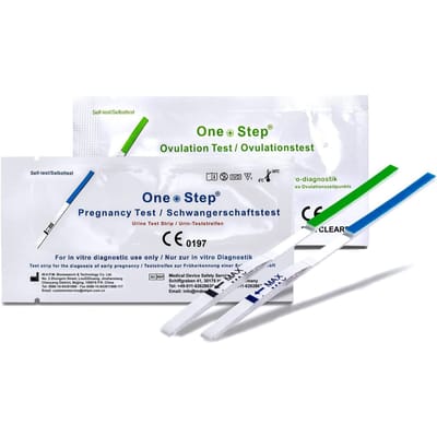 One+Step Combo Pack - 30 Ovulatietesten en 10 Zwangerschapstesten - Betrouwbaar en Gebruiksvriendelijk - Hoogwaardige Kwaliteit