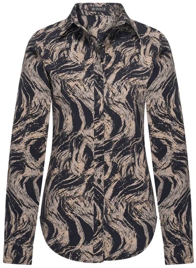 MI PIACE - Travel Blouse Print Swirly 60840 Falcon - Maat : S