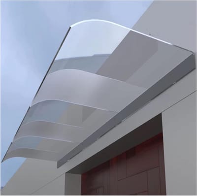 Door Luifel - Buiten Overkapping - Bescherming Buiten - Slagvast Polycarbonaat - 40x330cm - Doorzichtig