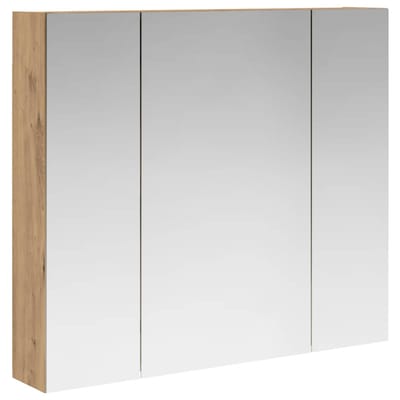 vidaXL - Badkamerspiegelkast - Artisanaal - eiken - 80 - x - 14,5 - x - 70 - cm