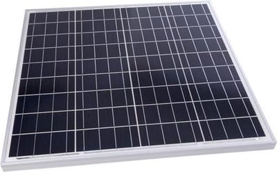 Perel Polykristallijn zonnepaneel voor campers en caravans, hoge efficiëntie bij lage lichtintensiteit, weerbestendig en eenvoudig te installeren, 60W