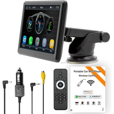 7 inch meertalige auto BT MP5-speler Auto Multifunctionele automuziek- en videospeler Auto zwart