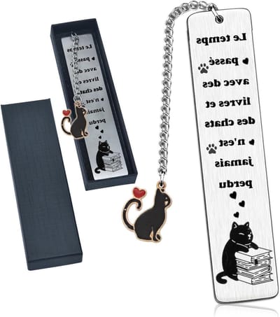 Unieke kattenboekenlegger voor kattenliefhebbers - Perfect cadeau voor lezers, kinderen en leraren