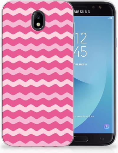 Samsung Galaxy J7 2017 | J7 Pro TPU bumper Waves Pink