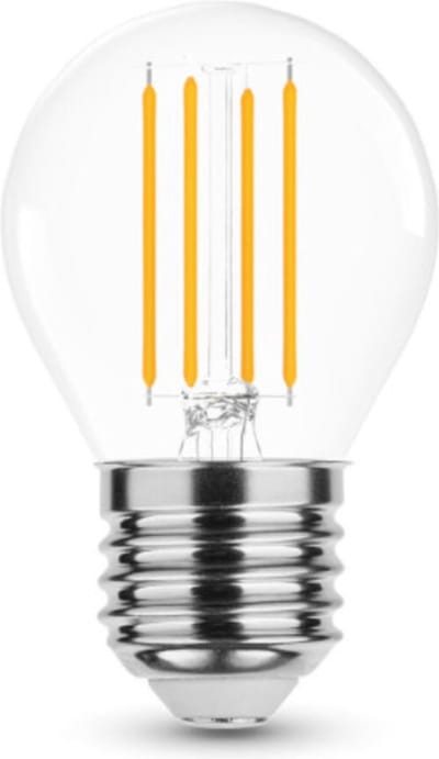 LED E27 Filament lamp - G45 - 5W - 10-30V - 2700K