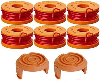 Draad geschikt voor 20V grastrimmer WORX - 6 draadspoelen + 2 trimmerkappen