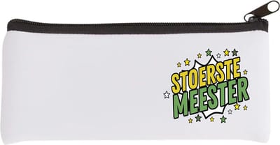 Akyol - stoerste meester Etui - Meester - beste meester - school - verjaardagscadeau - afscheidscadeau - kado - 20 bij 9 cm
