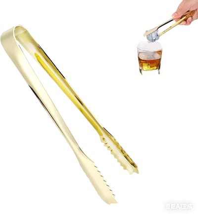 Dailygoods- IJstang Roestvrij Staal - Serveertang - Keukentang - Suikerblokjes - IJsblokjes - Gekartelde Klem 17,8 cm