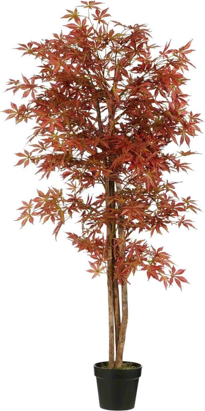 Mica Decorations Kunstboom Esdoorn - 165x80x165 cm - Polyester - Rood