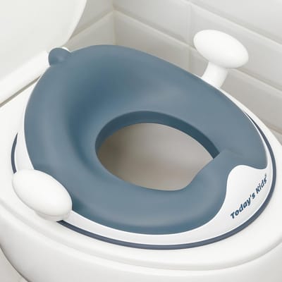 Antislip Trainingszitje voor Potje met Handvatten en Spatbescherming - Zacht en Veilig voor Peuters