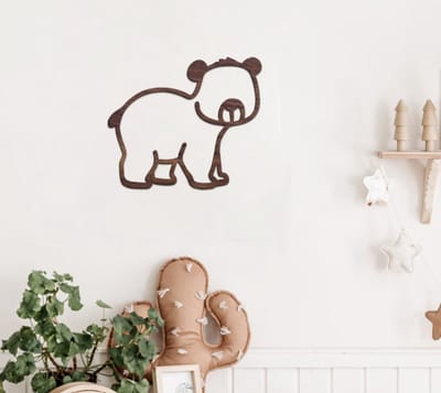 Beer schets Wall Decor Home - Kinderkamer / Kinderen / Dieren / Kinderkamer/ babykamer/ wanddecoratie/ decoratie voor woning
