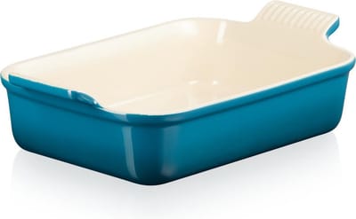 Le Creuset Ovenschaal 26 cm - 2,4 L - Aardewerk - Deep Teal - Rechthoek