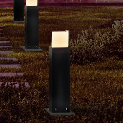Molto Luce LED buiten wandlamp FYNN-C, antraciet, 12 cm, IP65, CCT aan/uit