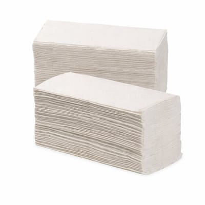 HANDDOEKJES Z-VOUW 2-laags naturel 4000 stuks (22,5×21)