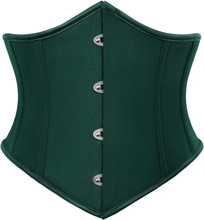 Dames Onderbust Corset Ceintuur met Laces en Boning voor Steampunk en Taille Training