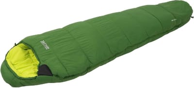 Polyester Slaapzak - Kampeerzak Outdoor - Kamperen en Wandelen - Elastische Voering - 1-Persoons - Alpine Green