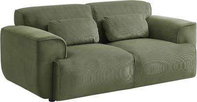 sweeek - 2-zits corduroy bank, wallas, b 178 x d 97,5 x h 73cm