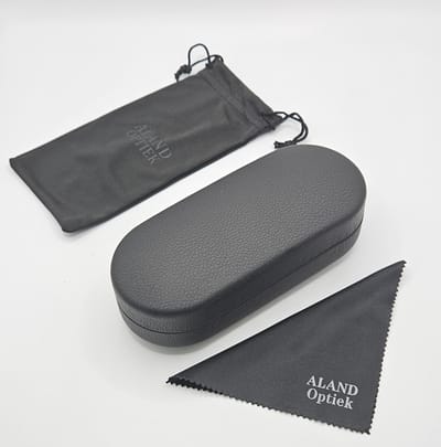 Grote brillenkoker van hoge kwaliteit met doekjes / stevige koker / boîte / cadeau Moederdag Vaderdag / Aland optiek / Étui à lunettes de lecture rigide en cuir / Large Case for Sunglasses and Eyeglasses / brillenetui / brillendoos dames heren /