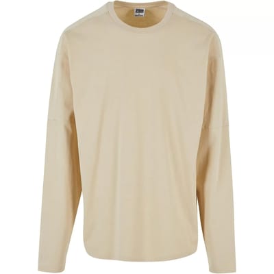 Urban Classics - Raglan Back Longsleeve shirt - L - Beige