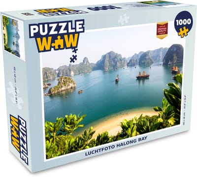 Puzzel Luchtfoto Halong Bay - Legpuzzel - Puzzel 1000 stukjes volwassenen