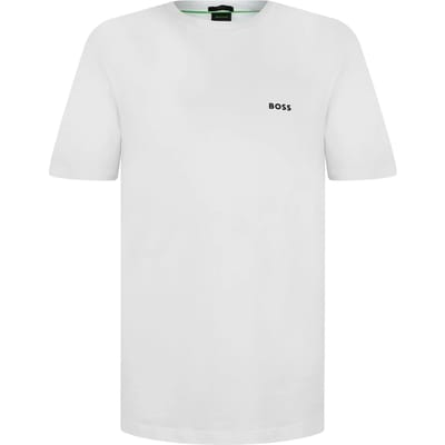 Boss Heren Logo Regular T-Shirt (Wit)