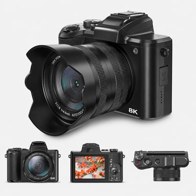 K&L Digitale Fotocamera 8K met WiFi - 88MP - 16 x Zoom - 64GB - 60FPS - HDR - Compact Camera - Vlog Camera
