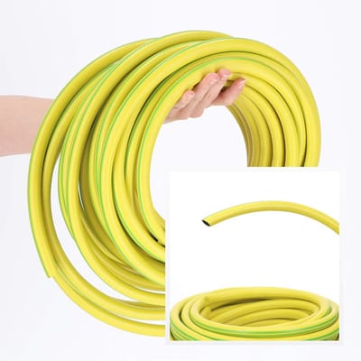 Tuinslang PVC - Waterslang Gazon - Gazon Besproeien - Lichtgewicht 3-laags - 20 Meter - Geel Groen